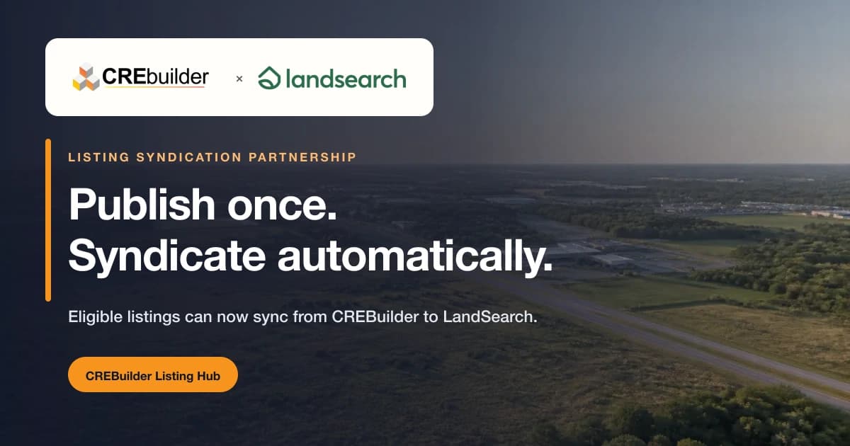 CREBuilder and LandSearch Partner to Expand Automatic Listing Syndication